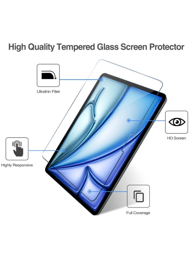 إغرين99 2PCS لـ iPad 2025 (11th) A16 11 inch بوصة  بوصة حامي الشاشة ، غطاء واقي مناسب صديق زجاج مقلص فيلم شفاف عالي الوضوح ، حماية فيلم زجاج مقلص شفاف عالي الوضوح ، واضح - Image 2